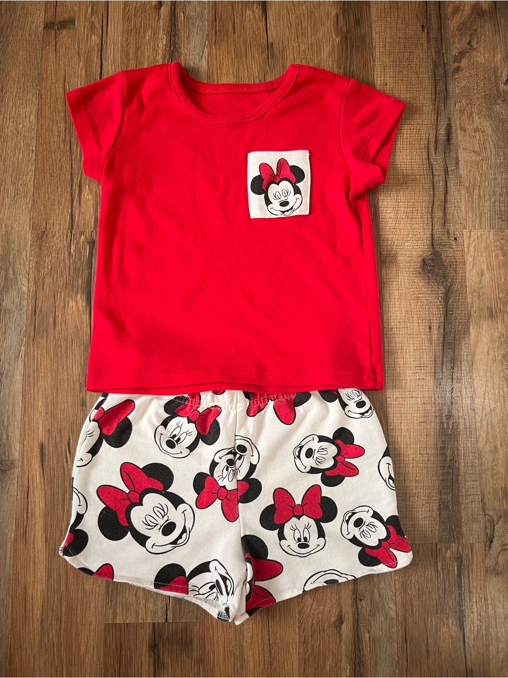 Minnie Mouse Red Short  Set Toddler Girl